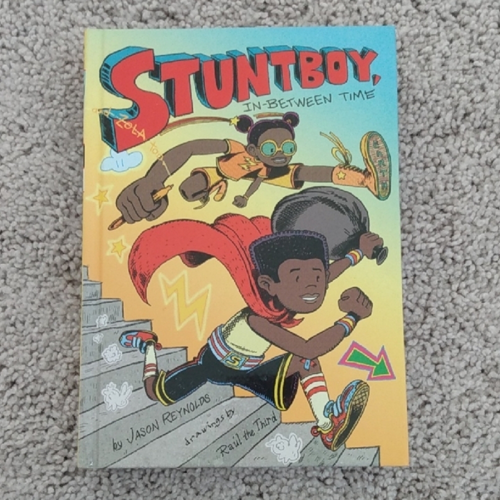 Stuntboy In-Between Time Kids Book - Colorful Yellow Cover